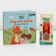 'mini Singer Gift Set' - SOUND BOOK Gift Set with mini Mizzie Teether